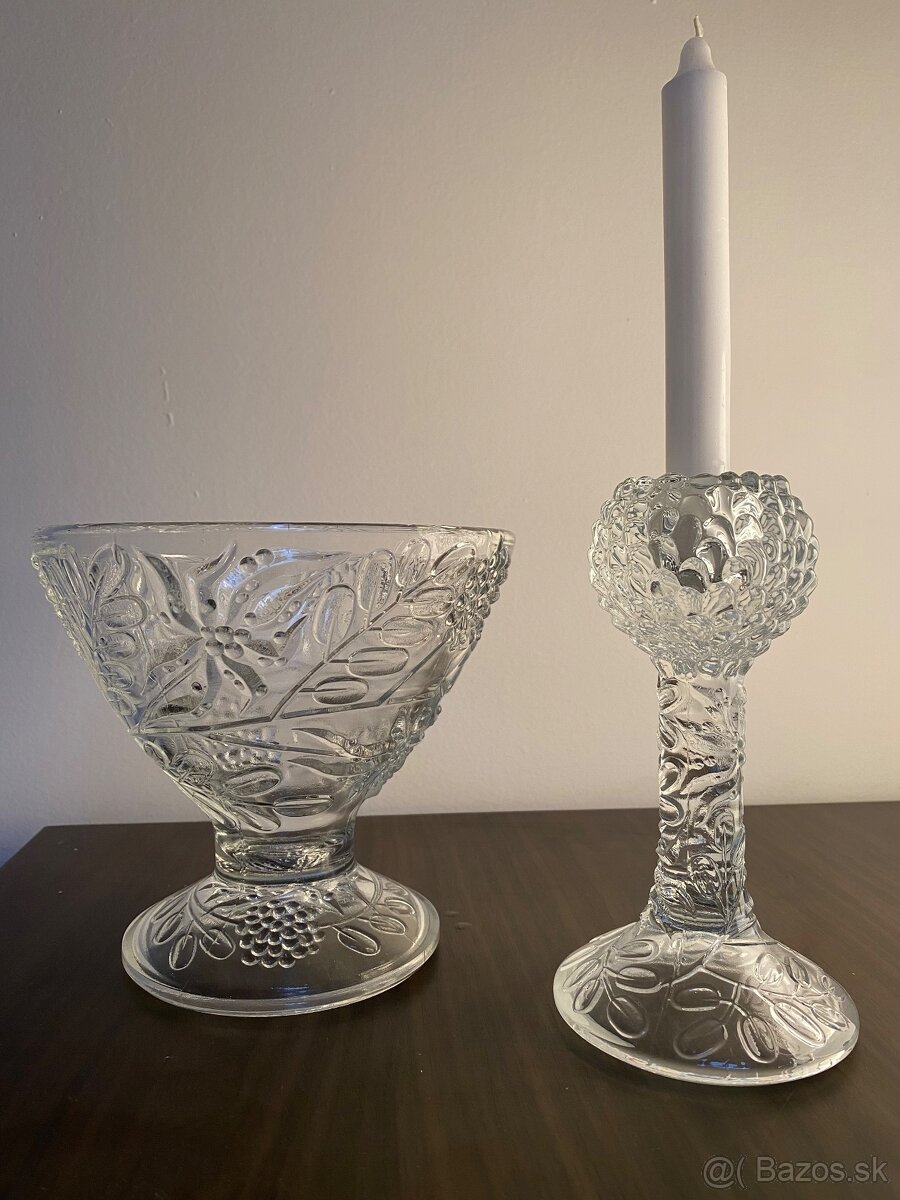 Zardiniera a svietnik. Sklo Union