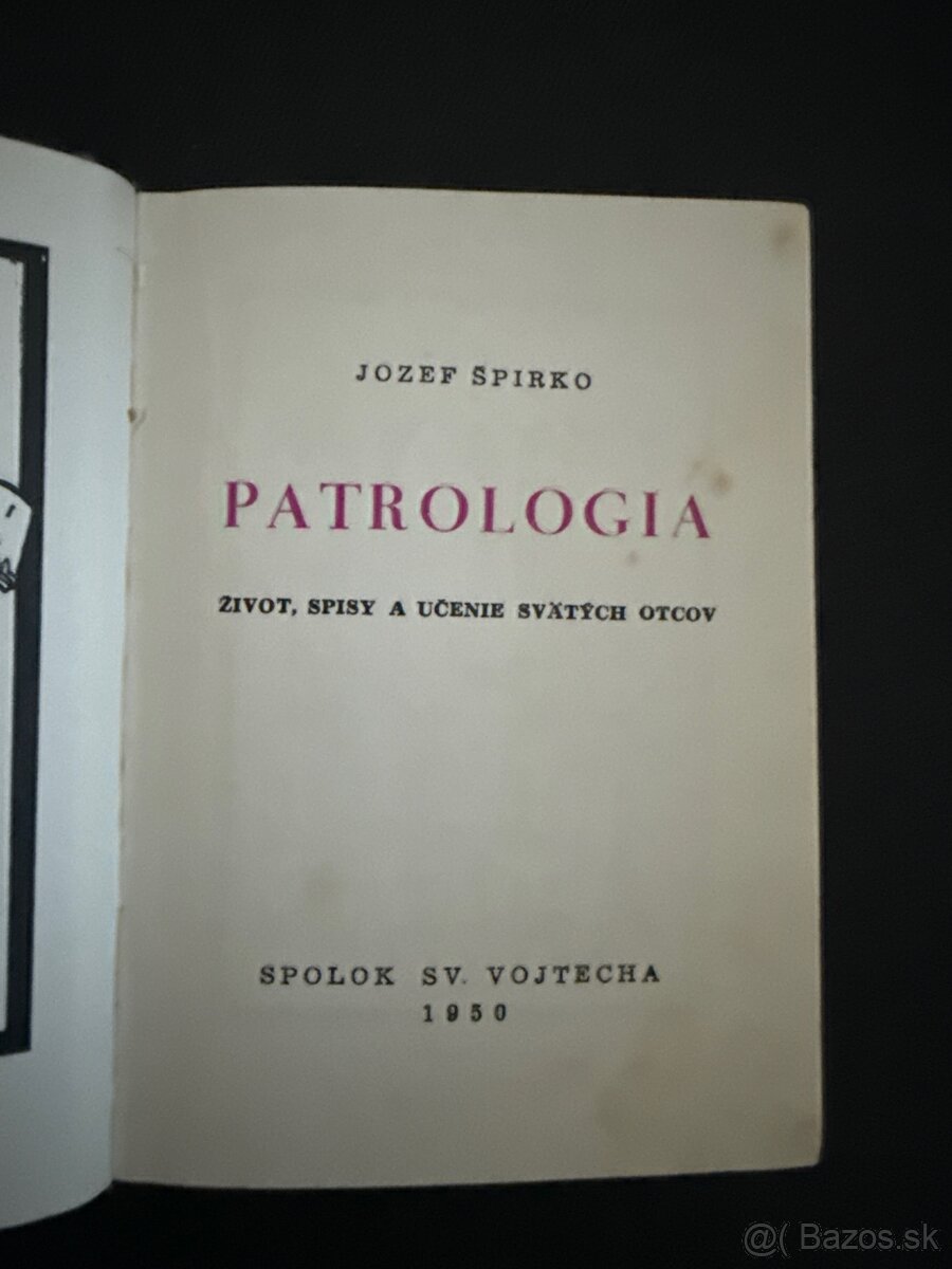 Jozef Špirko Patrologia