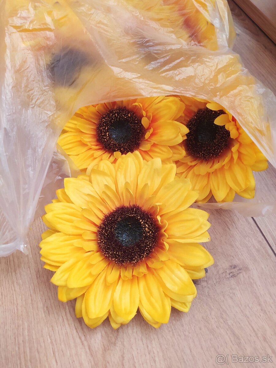 Kvety slnečnice - umelé