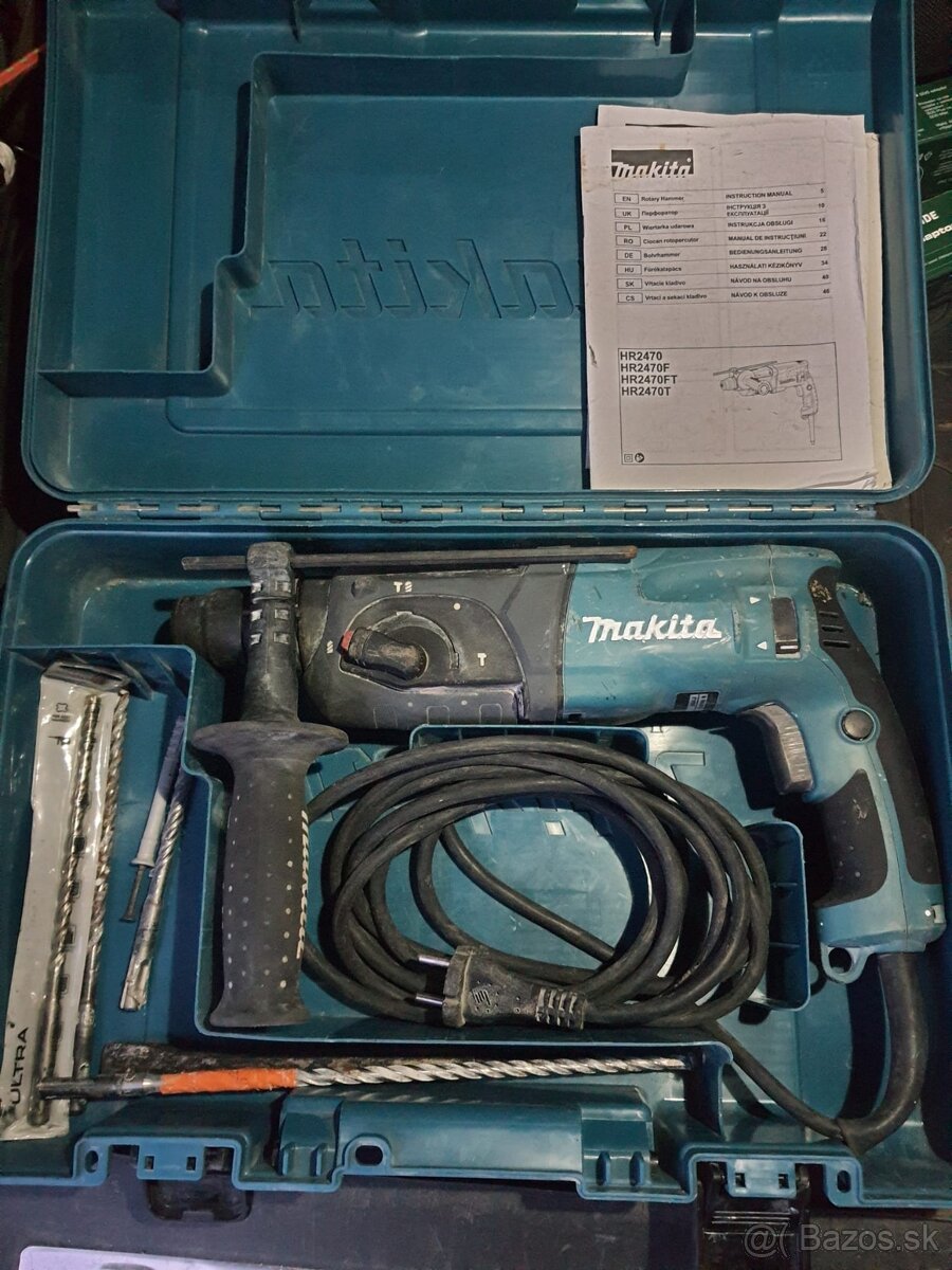 Vrtacie kladivo, príklepová vŕtačka makita hr2470