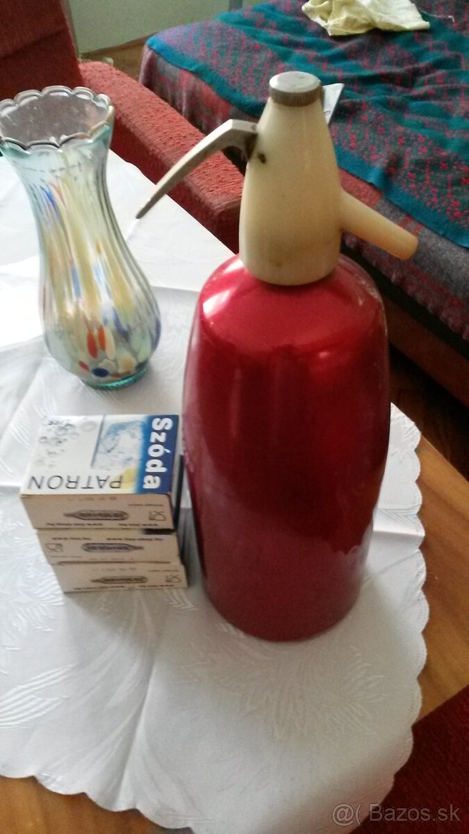 Retro sifónová fľaša+bombičky