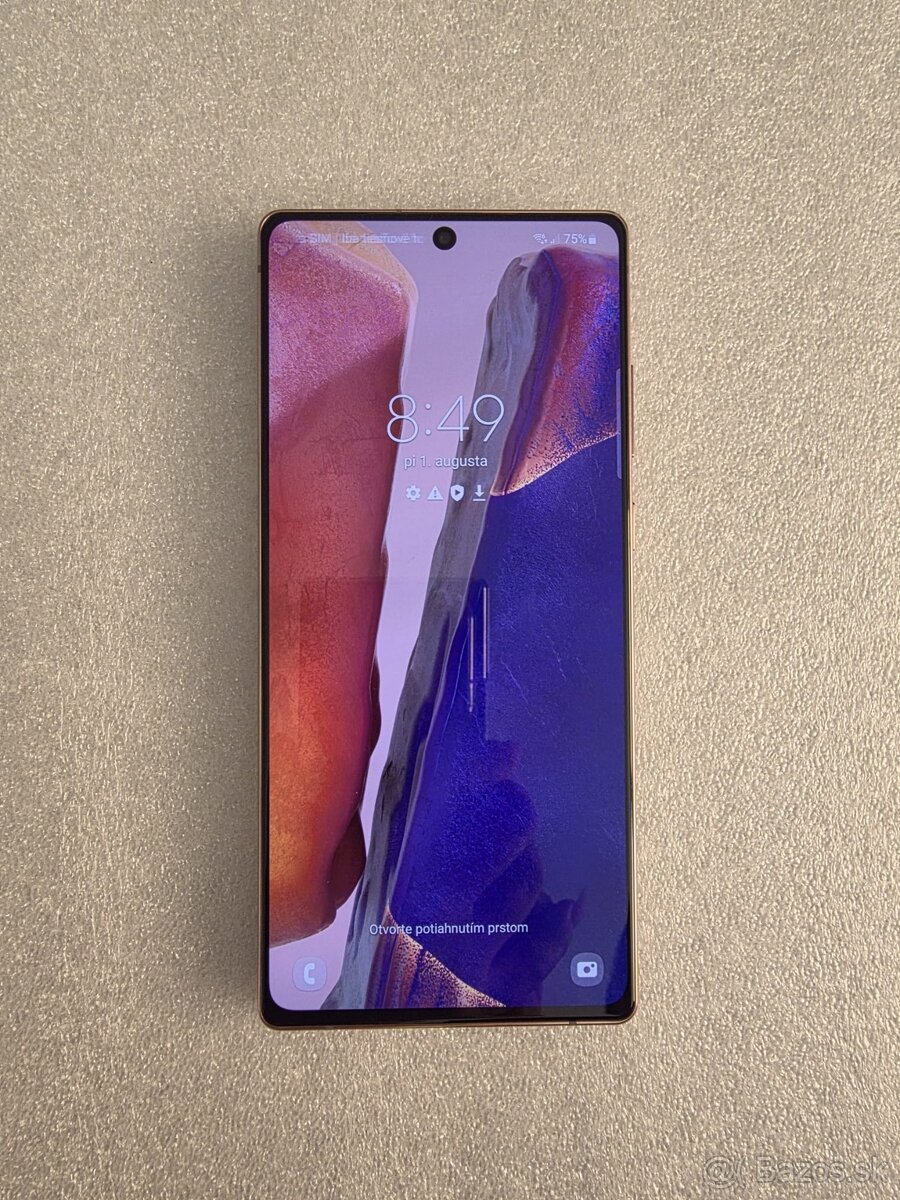 ☝️Predám telefón SAMSUNG Note 20 5G 100% stav☝️