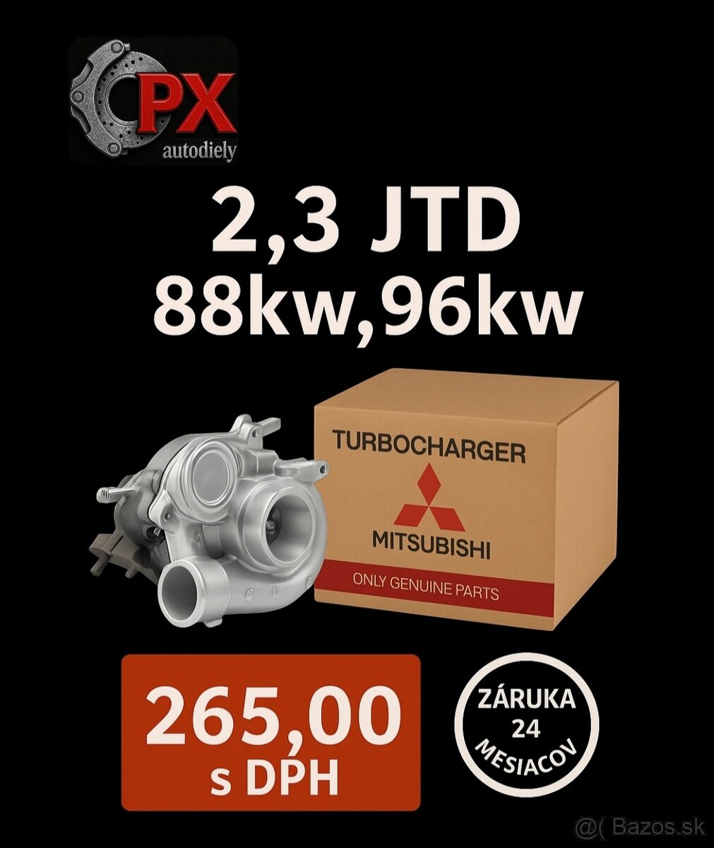 Turbo MITSUBISHI Fiat Ducato 2.3 JTD - 88kw,96kw