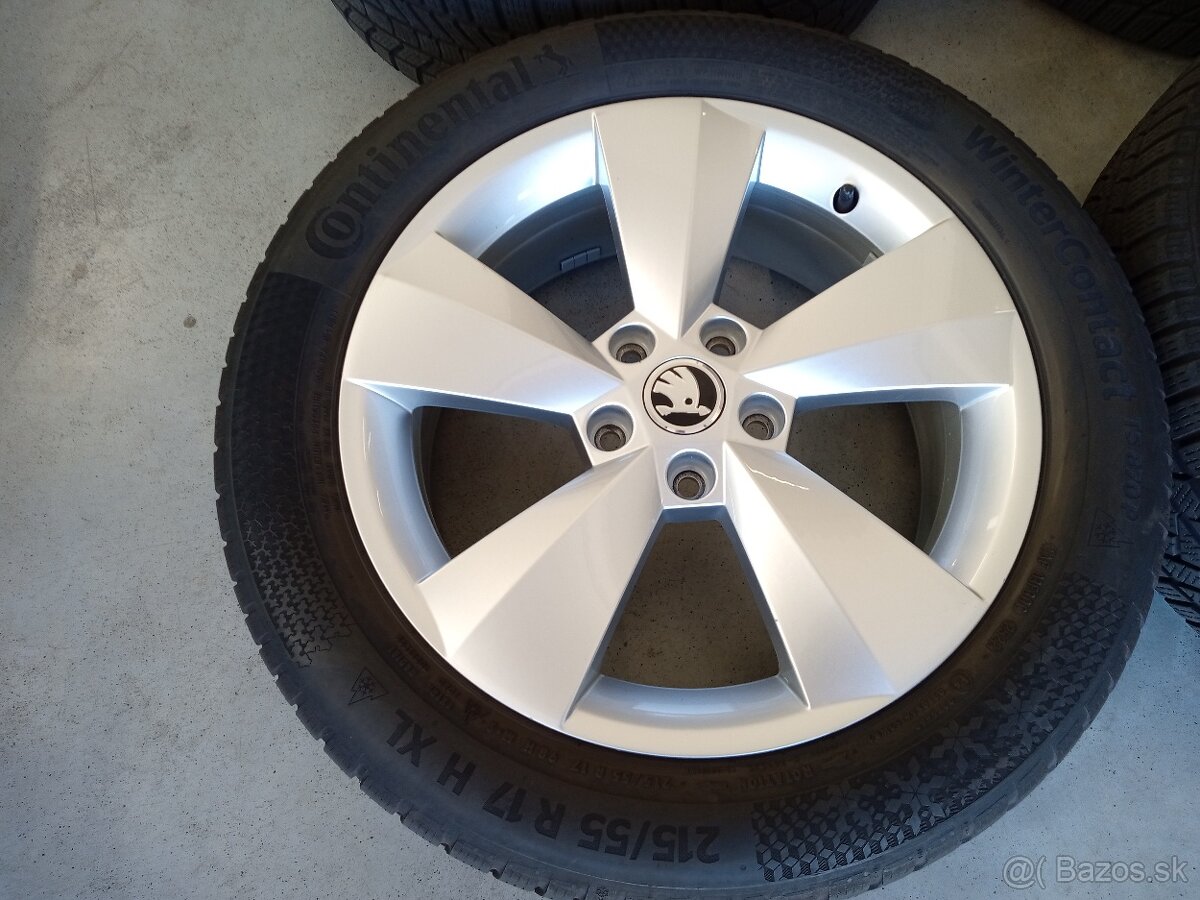 Zimne ALU 5x112 R17 6,5J ET38 Original SKODA SUPERB 3