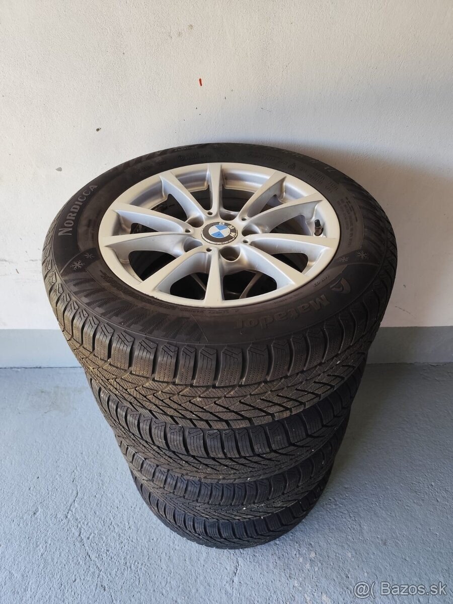 BMW disky 5x120 + Zimné pneumatiky 225/55 R16 s TPMS