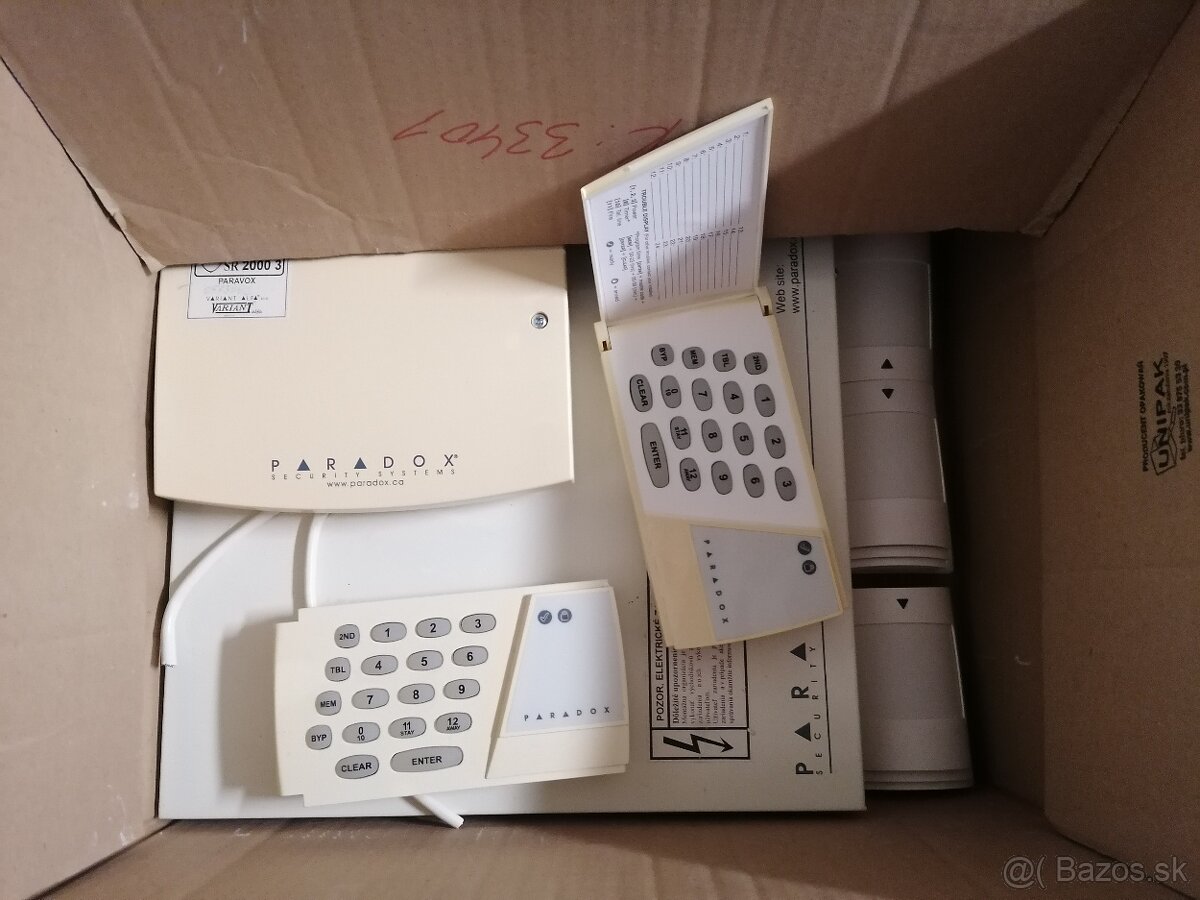 Predám zabezpečovací systém Paradox