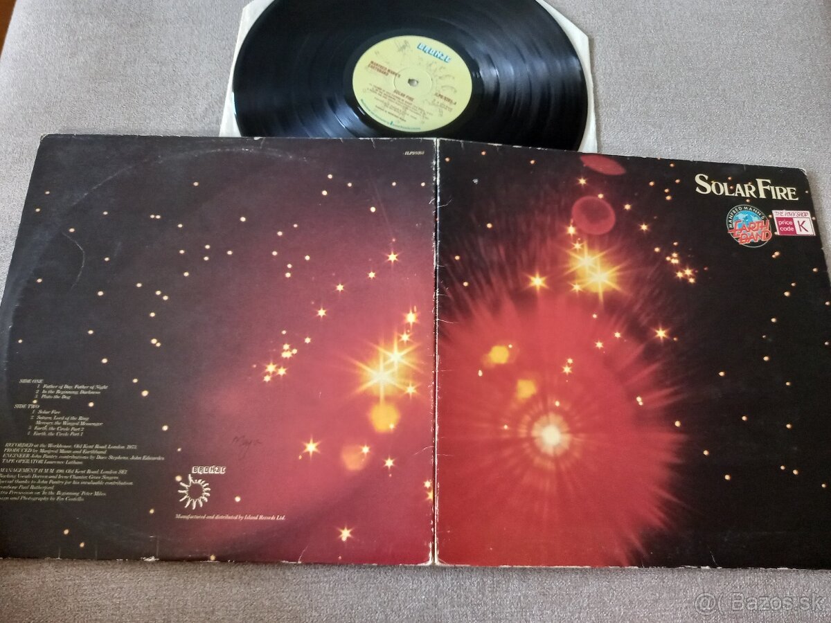 MANFRED MANN S EARTH BAND „Solar Fire“ /Bronze 1973/rozkl,