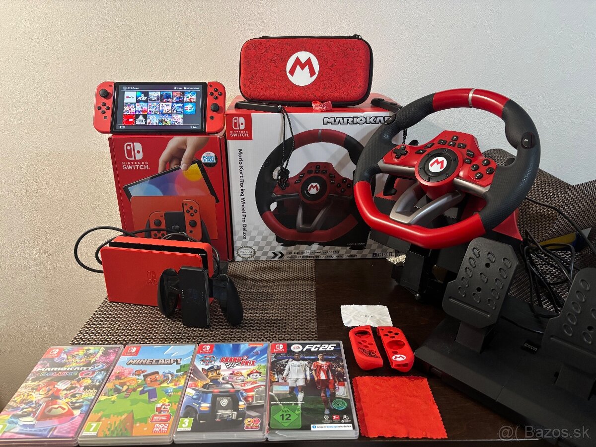 Nintendo Switch OLED + Mário volant