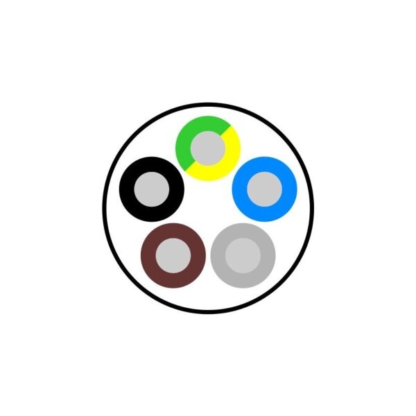 Kabel Cu 5x10 CYKY-J dlzka 8,7m