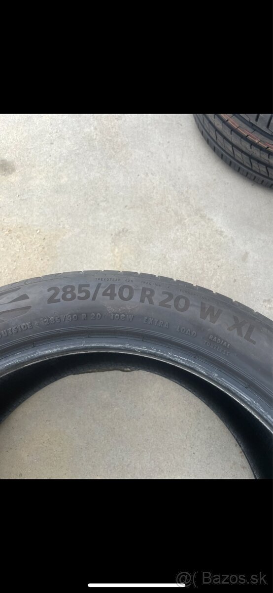 255/45 R20 285/40 R20