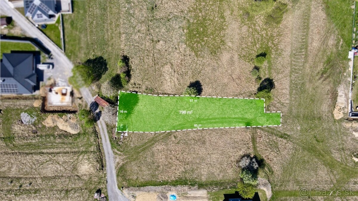 Predaj stavebného pozemku 798 m² v Oščadnici