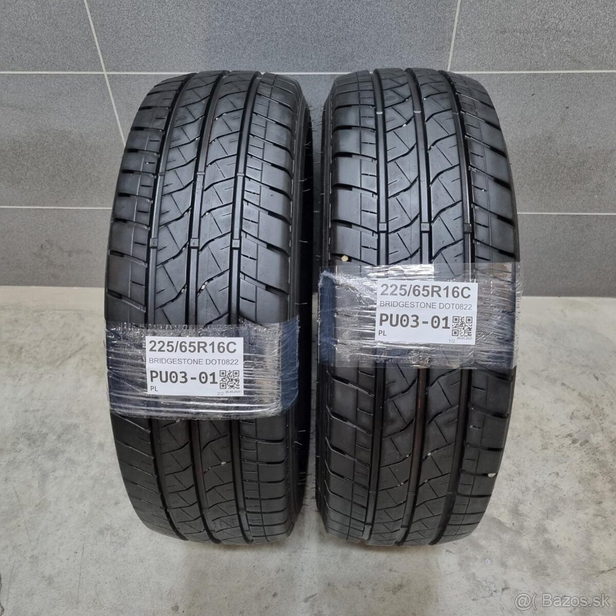 Letné pneumatiky 225/65 R16C BRIDGESTONE DOT0822