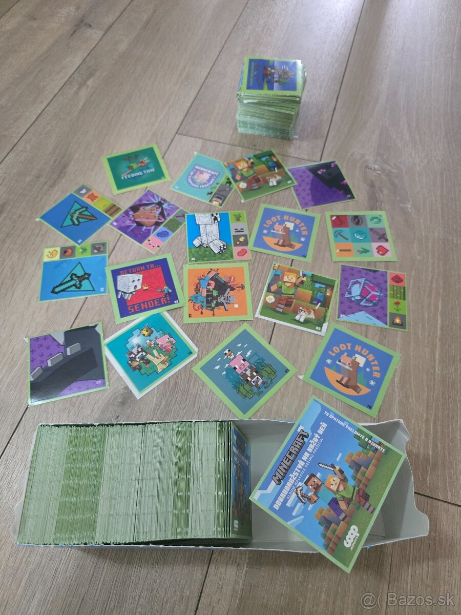 Predám nálepky Minecraft cca 750ks