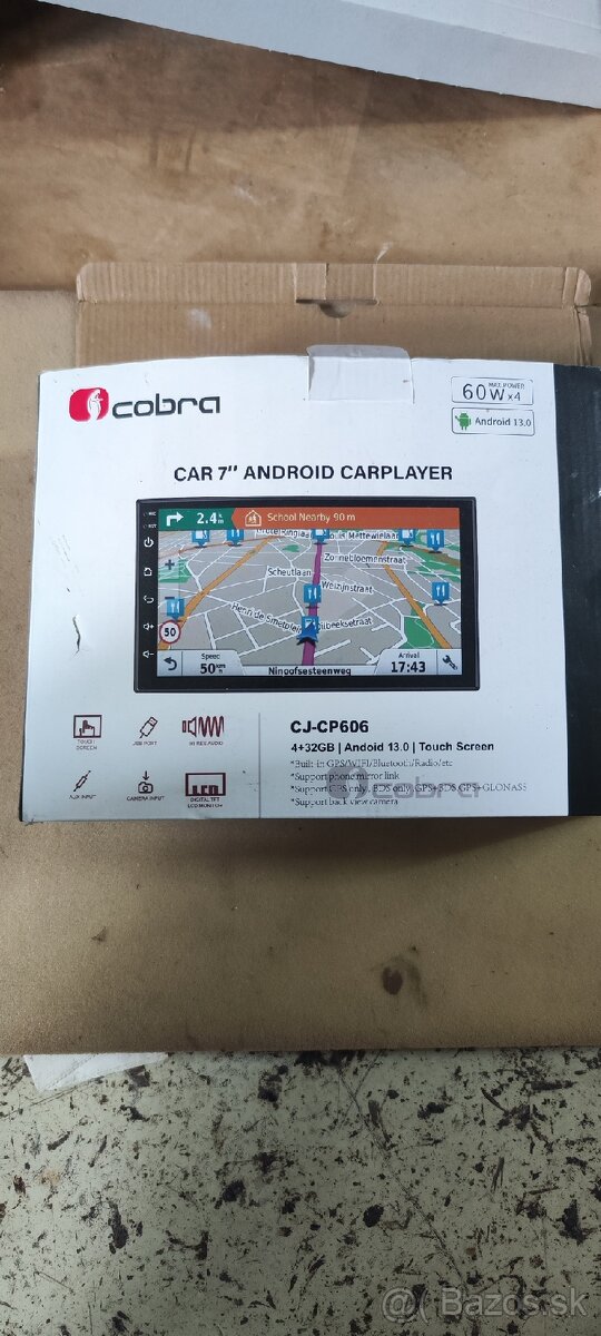 7" Autorádio Cobra CJ-CP606 (Android 13.0, 4GB/32GB