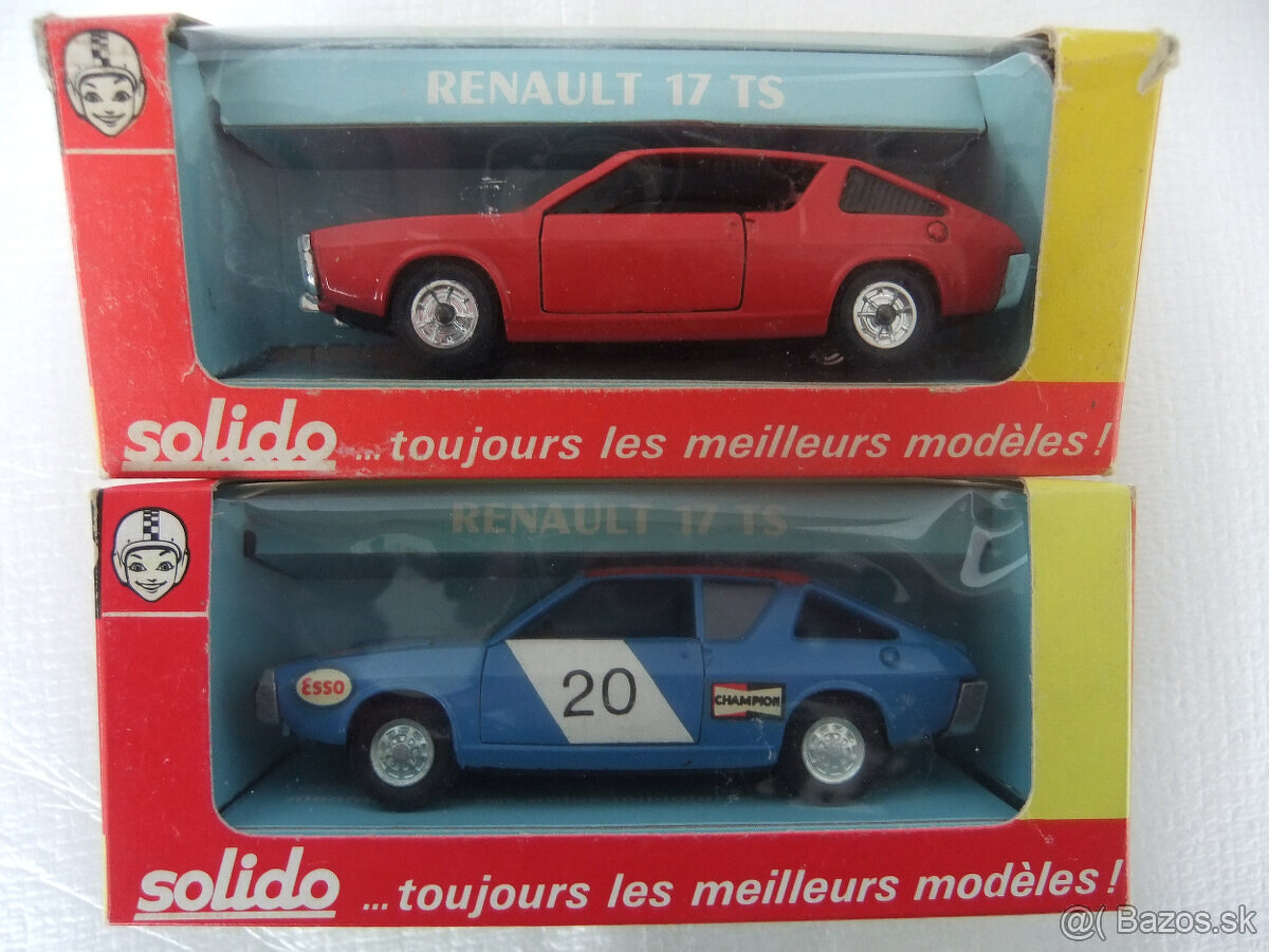 PREDAM 2x RENAULT R17 v 1:43 od SOLIDO/France