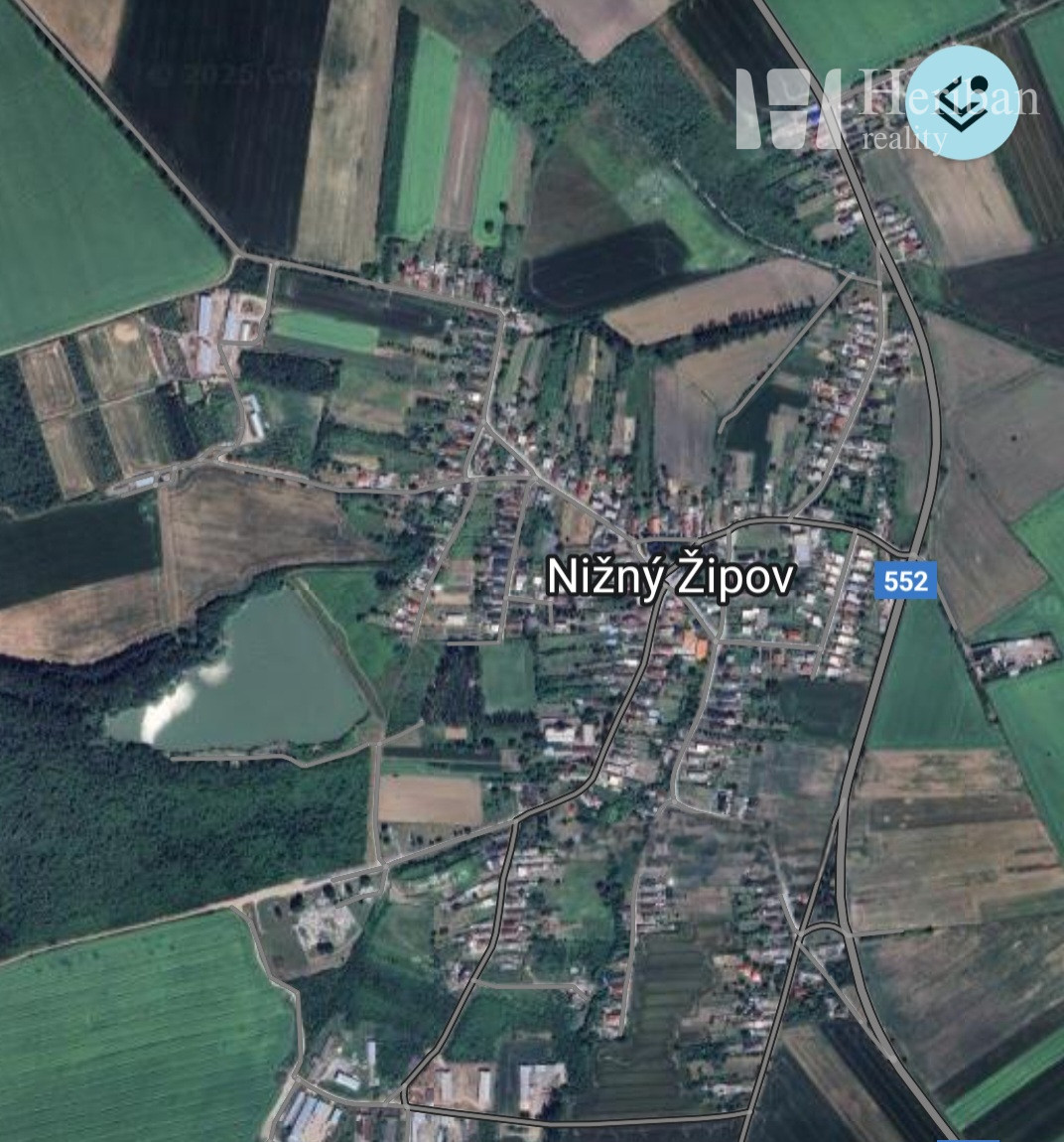 11 ár.pozemok na výstavbu RD, obec Nižný Žipov, Trebišov