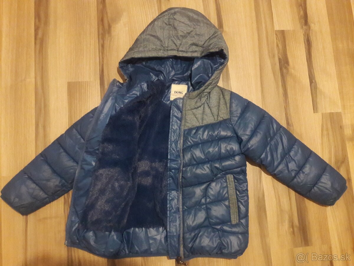 Chlapčenská modrá zimná bunda veľ. na 8 rokov