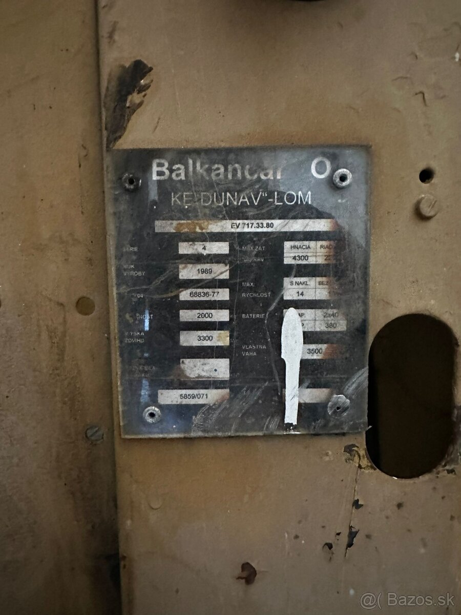 Vysokozdvižný vozík Balkancar