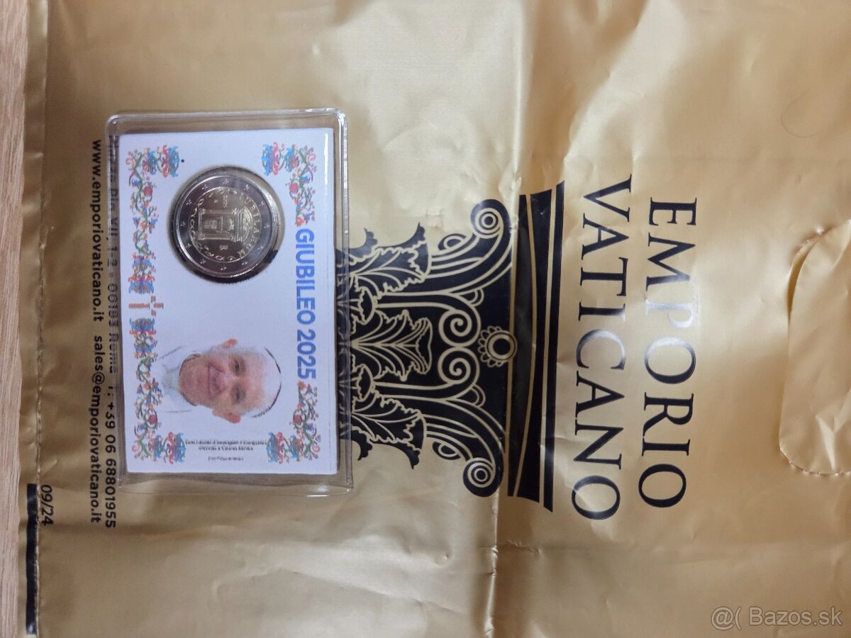 Vatikán 2025 proof 2 euro