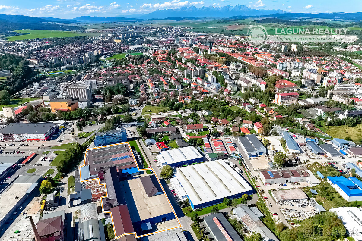Výrobno-skladový areál (13 000 m2) Spišská Nová Ves