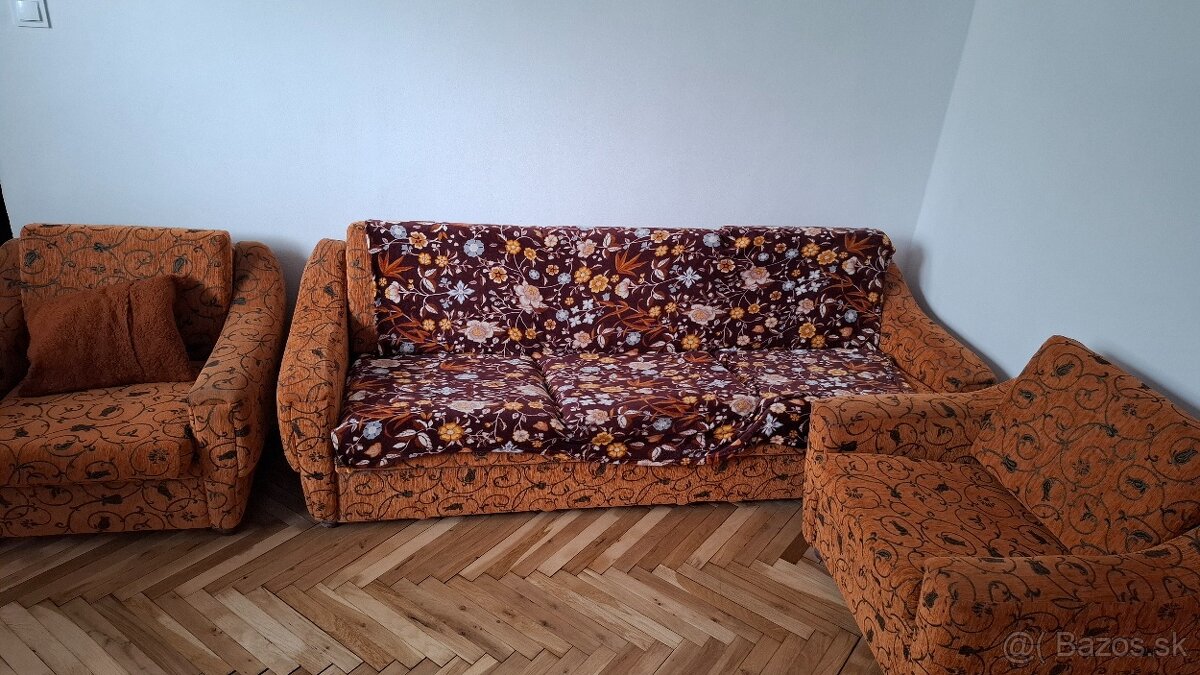 Pradam gauč aj s kreslami