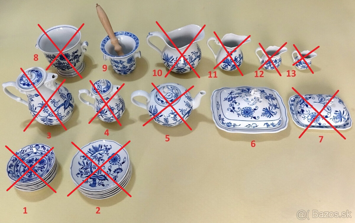 Originál cibuľový porcelán – Rôzne 2