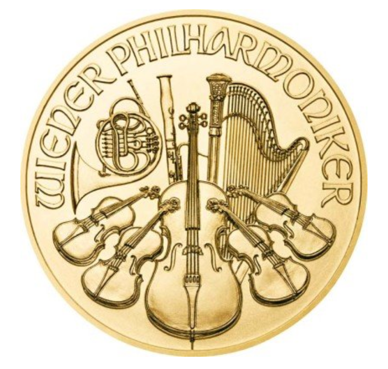 Zlatá investičná minca Wiener Philharmoniker 1/25 Oz