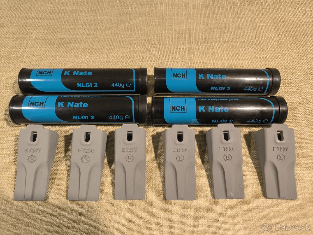 Zuby na lyžicu bagra.