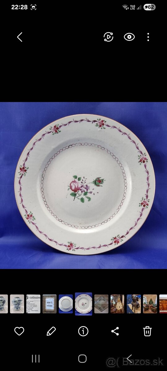 Starožitný čínsky tanier - vyše 300.ročný