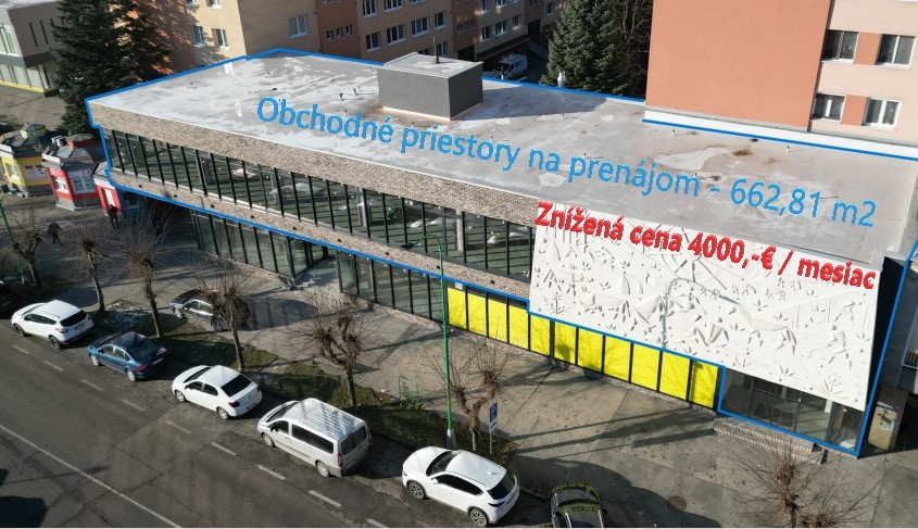 TIMA Real ponúka prenájom obchodných priestorov v Myjave