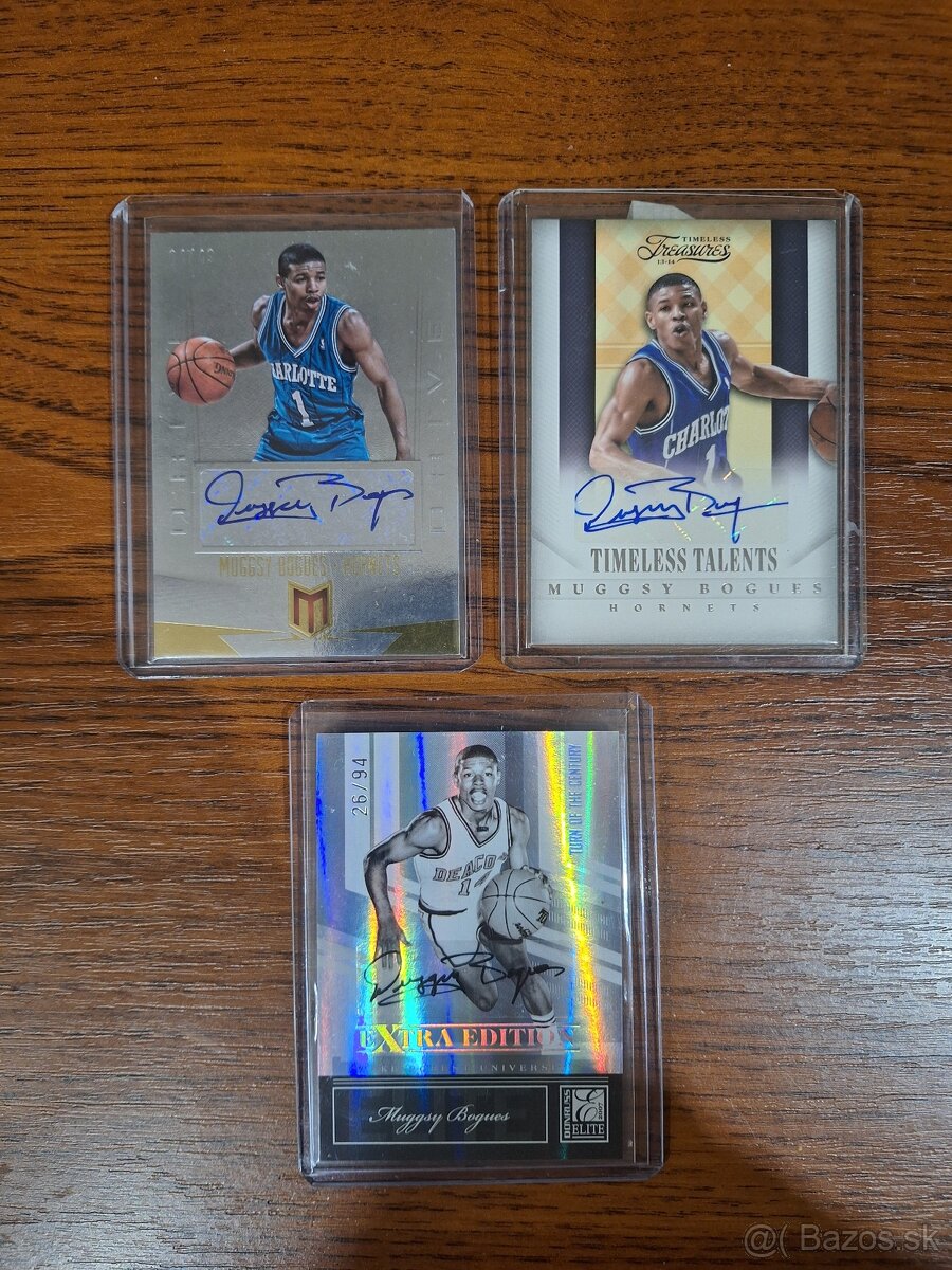Muggsy Bogues lot signed