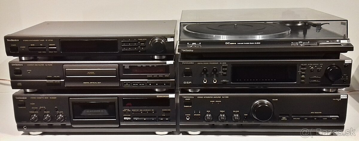 Zostava TECHNICS A01 tuner,CD preh,deck,gramo,equaliz,zosiln