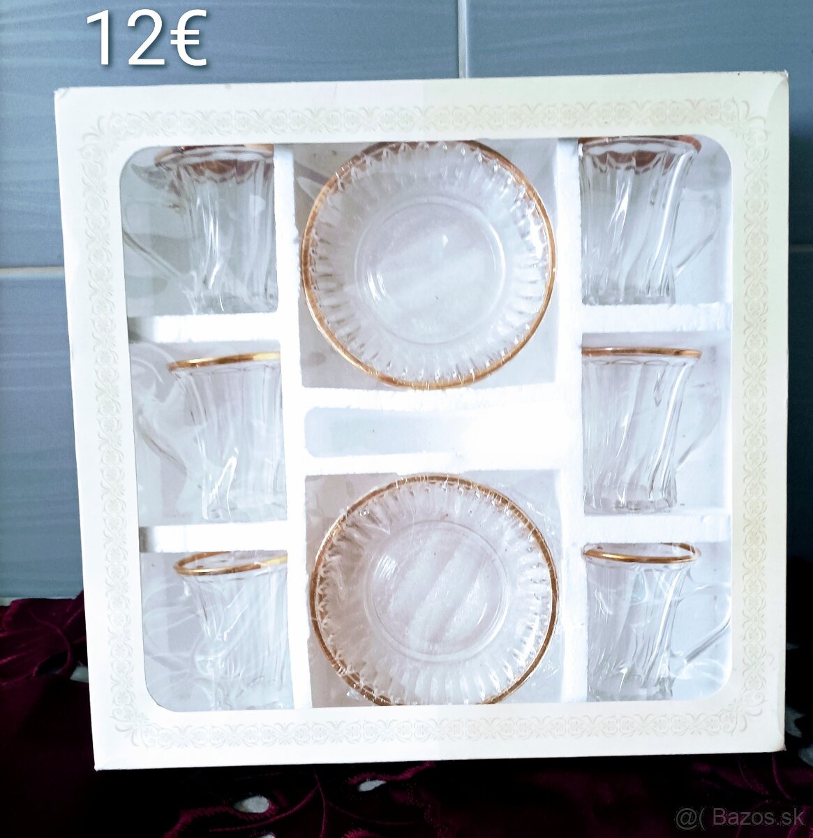 Sada 6 ks šálky a pod šálky