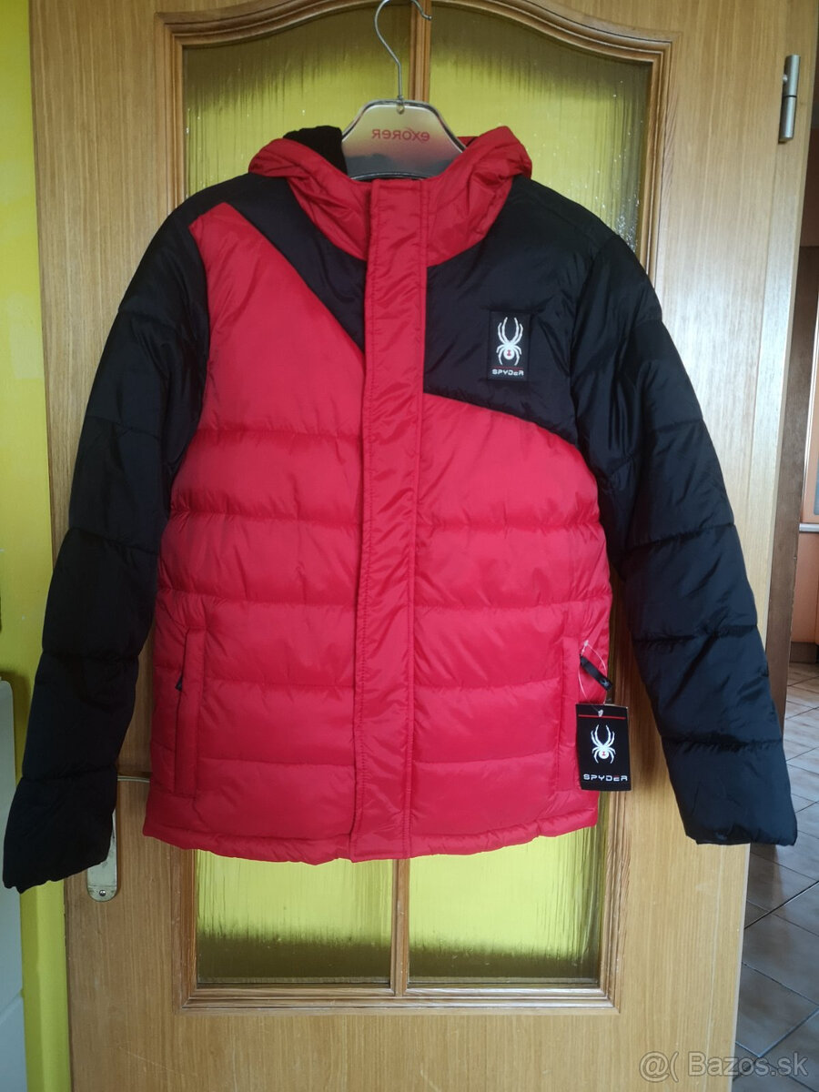 SPYDER chlapčenská zateplená zimná bunda 14-16 rokov