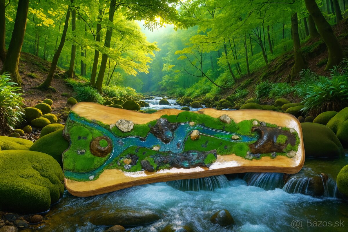 „Rieka času“ – originálny prírodný obraz do interiéru