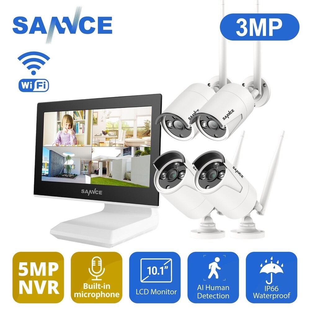 Bezpečnostní kamerový systém SANANCE 4 kamery / LCD monitor