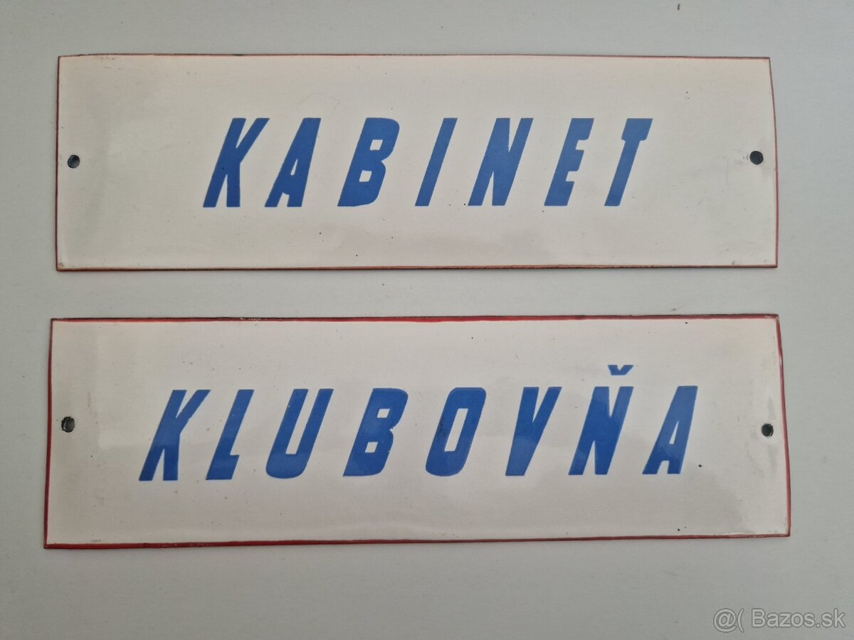 Tabulka KLUBOVŇA,KABINET