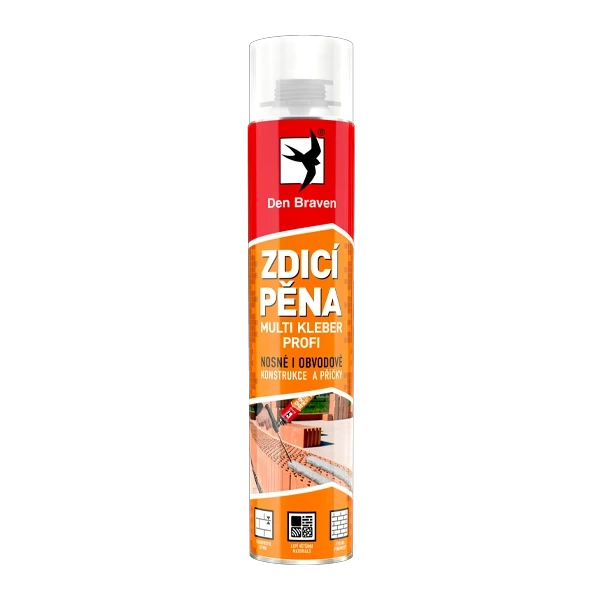 PU pena murovacia Multikleber PROFI 750 ml pišt.- Den Braven