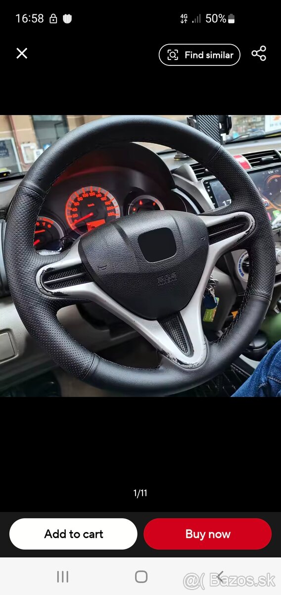 Honda Jazz, poťah volantu