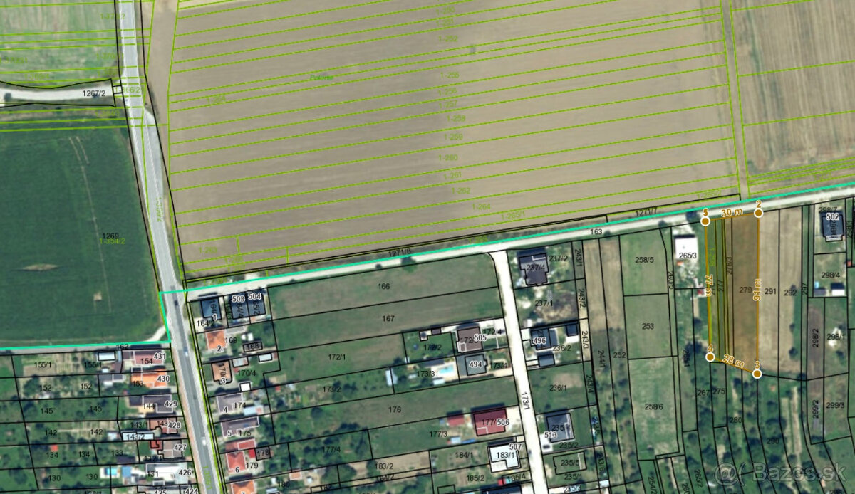 STAVEBNÝ POZEMOK POVAŽANY 2314m² , 105€/m²