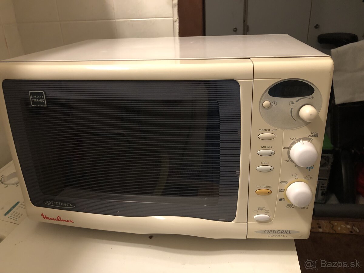 Kvalitná francúzka mikrovlnka Moulinex Optigrill Y57 za 30e