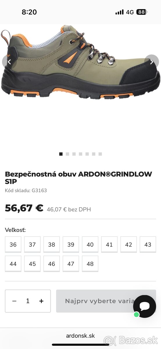 Pracovná obuv Ardon