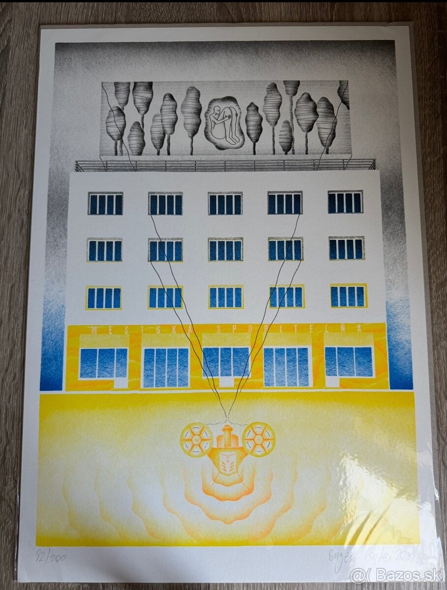 Grafika Čierne diery 14