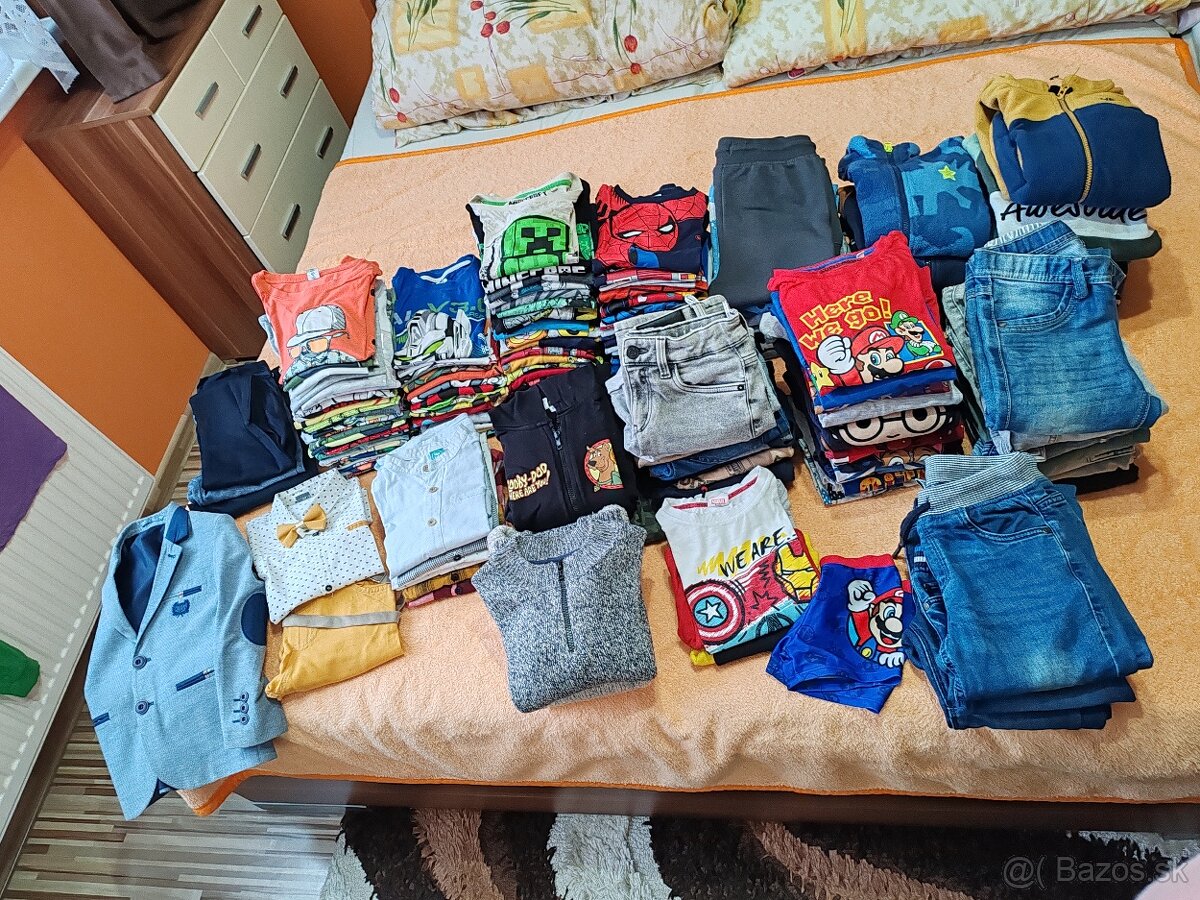 Veľký MIX oblečenia veľkosť 122/128 chlapec
