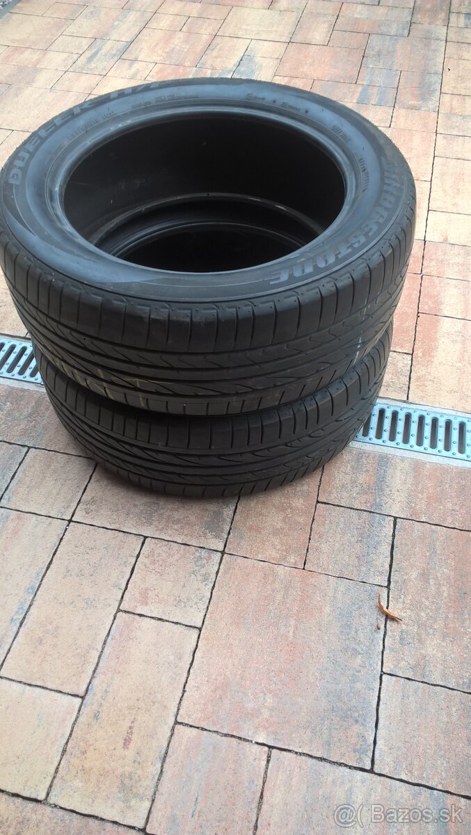 2 ks LETNÉ 235/55 R19 101V BRIDGESTONE 5-6 mm LEN 19,99€/kus