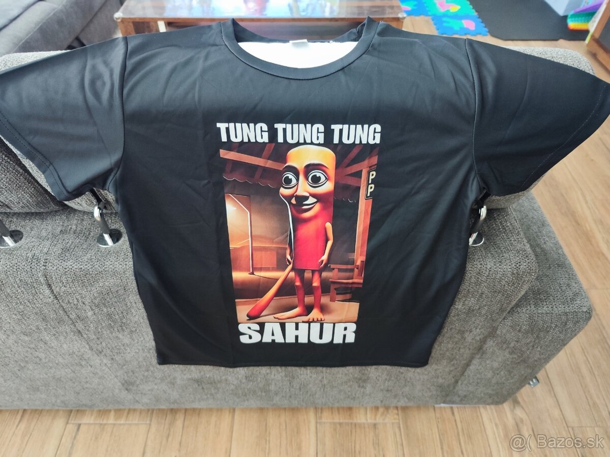 Predám nové chlapčenská 3D tričko TUNG TUNG TUNG SAHUR.