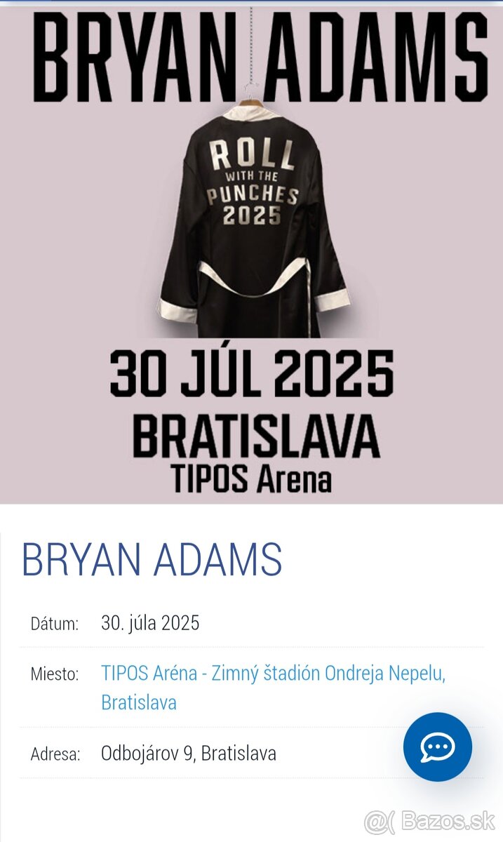 Bryan Adams v Bratislave