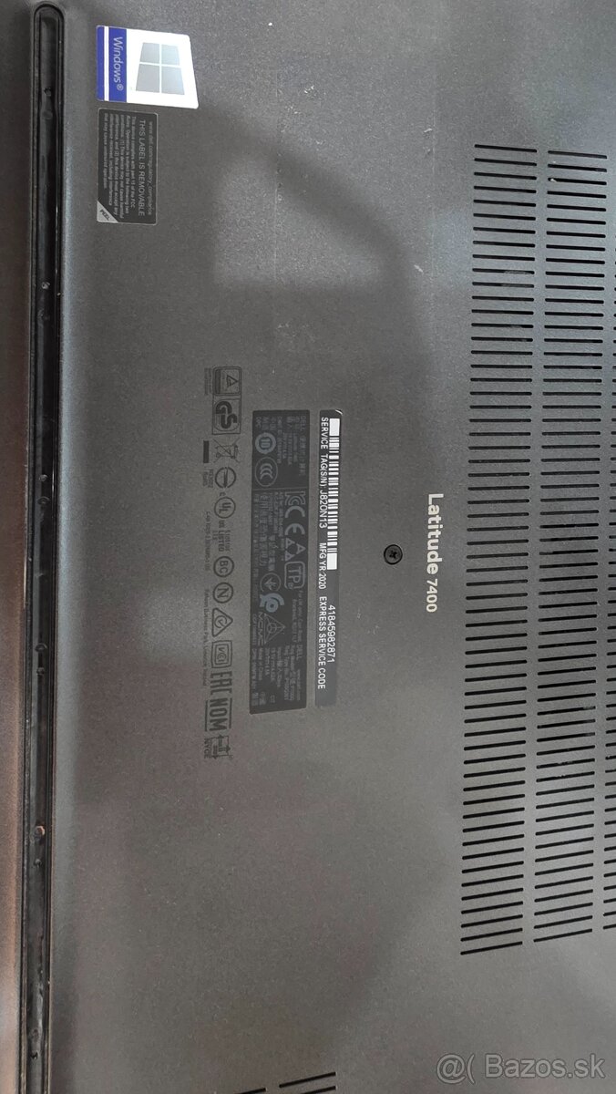 Predam notebook Dell latitude 7400