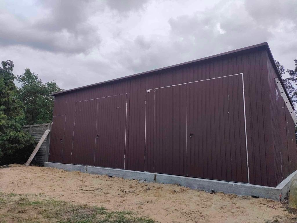 Plechová montovaná hala 9x7m – sklad krmiva, dielňa, garáž