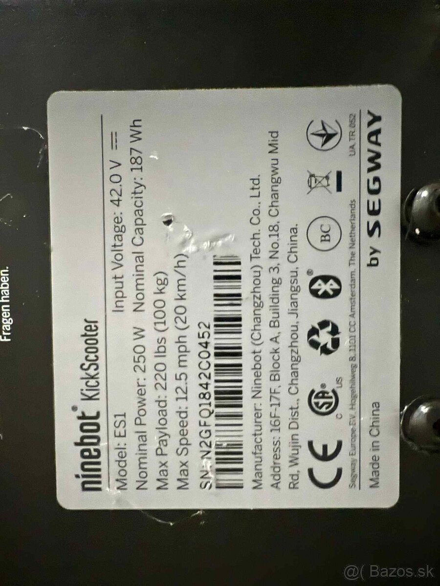 Elektrická kolobežka Ninebot KickScooter LED podsvietená